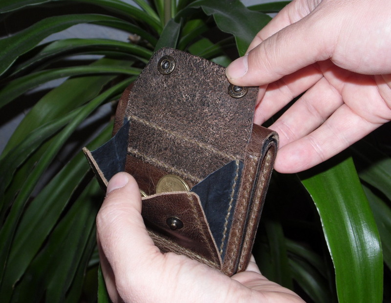 Big coin wallet бумажник-6-монетница снаружи-купить в-hand made