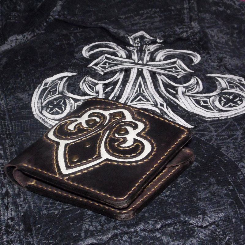 Бумажник Fleur-De-Lis-3-натуральная кожа премиальной выделки
