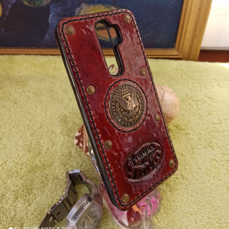 Бампер Redmi Note 8 Pro-3-дорогая фурнитура-hand made