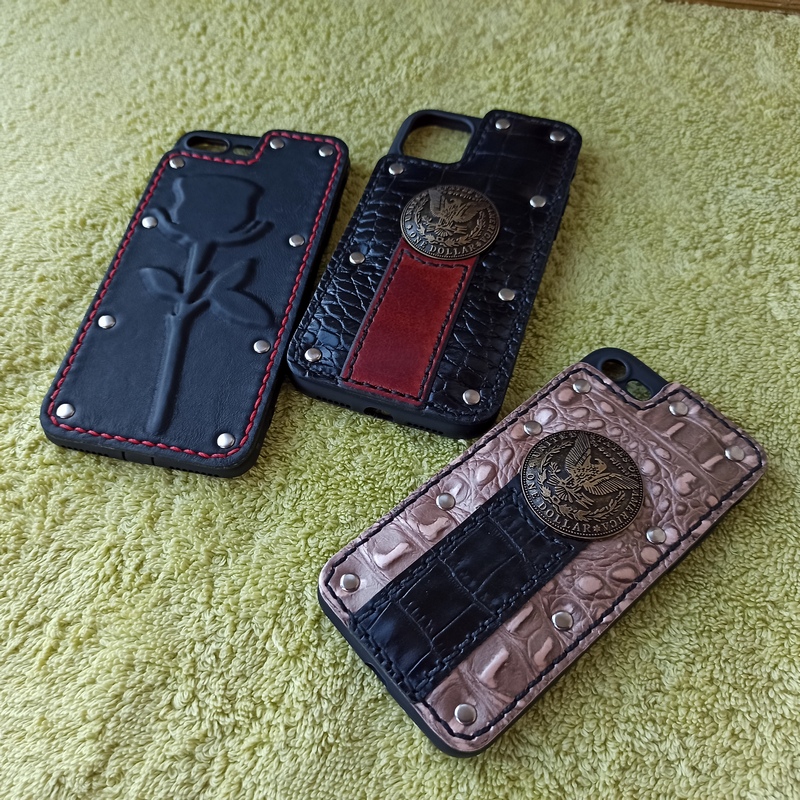 Бампер Iphone Rose-4-эксклюзивные кейсы для смартфонов-заказать в Харькове Украине-ручная работа-натуральная кожа