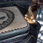 Кошелек Бифолд Harley Davidson-2-бумажник для мужчин-натуральная кожа