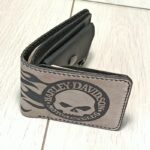 Кошелек Бифолд Harley Davidson-4-искусственно состаренная лицевая часть-заказать в Харькове Украине-Demiduk Leather