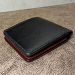Bi-Fold Wallet TESLA-3-натуральная кожа-черный цвет