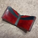 Bi-Fold Wallet TESLA-4-комбинирование цветов-натуральная кожа