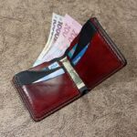 Bi-Fold Wallet TESLA-5-бумажник кошелек ручной работы