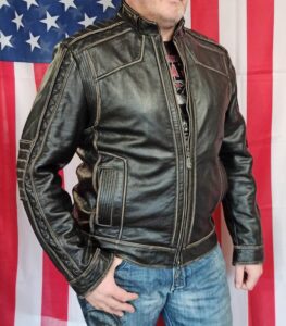 Кожаная куртка Affliction-1-Купить в Харькове, Киеве, в Украине- Black Premium