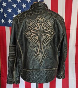 Кожаная куртка Affliction-4-Black Premium-limited edition-2XL