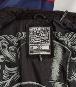 Кожаная куртка Affliction 210-9-LIMITED EDITION Black Premium-2XL