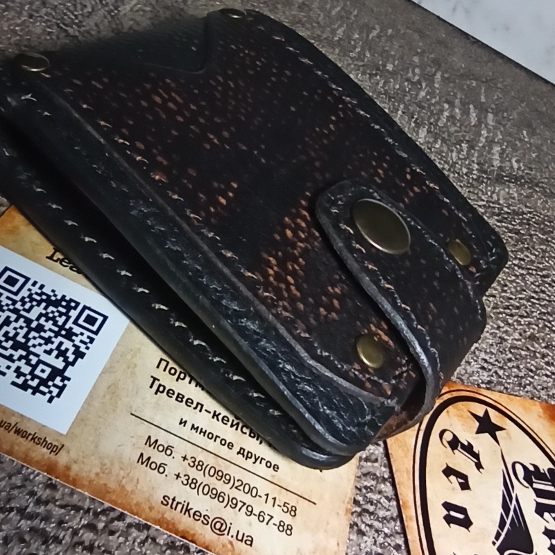 Кошелек Little Wallet-4-натуральная кожа Юфть