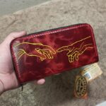 Двойной клатч на молнии-Лазерная гравировка-Купить в Харькове Украине