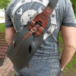 Кожаный рюкзак слинг-2-Demiduk Leather-Ручная работа