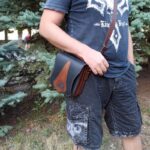 Кожаная сумка через плечо-7-заказать в Харькове Украине