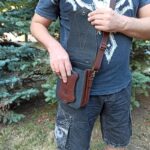 Кожаная сумка через плечо-4-отделения для всего необходимого