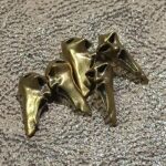 Подвеска маска Крик латунь-3-фигурки из латуни